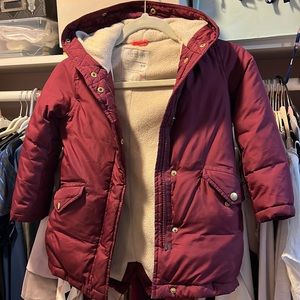 Beautiful wine color down coat